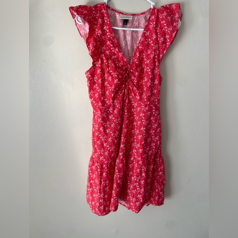 Universal Thread Red and Pink Floral Dress